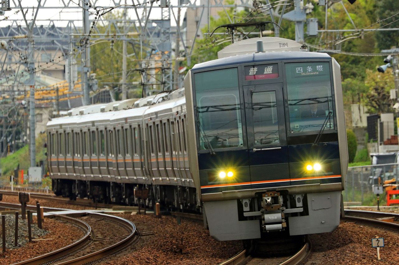 鉄道部品】JR西日本の207系 車番プレート 下りる