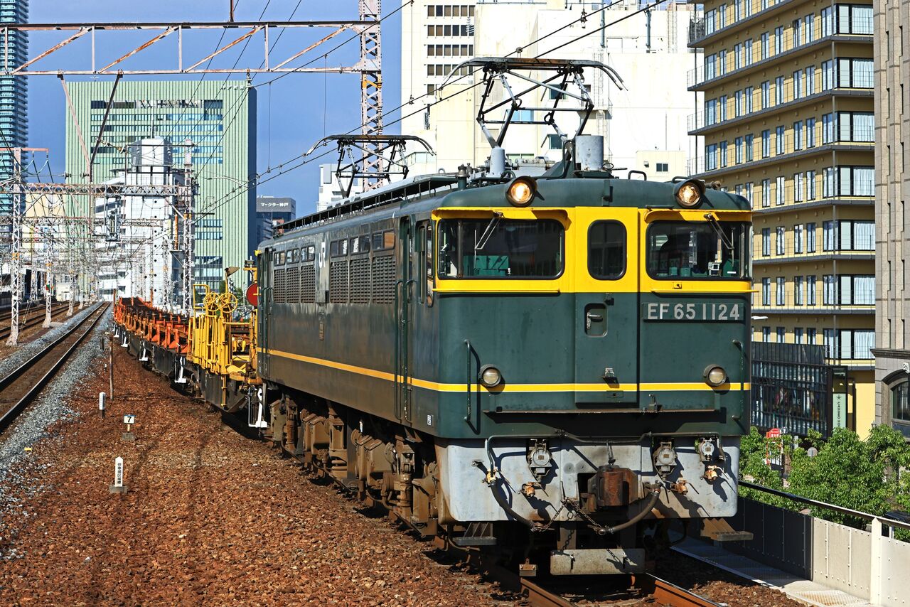 JR西日本 EF65-1124号機 トワイライト色牽引 ロンチキ JR西日本 EF65-1124号機 トワイライト色牽引 ロンチキ