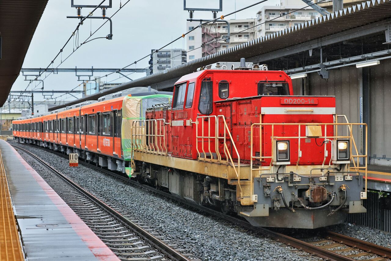 にぎにぎし 鉄道写真 武蔵野線 007 DD20010牽引 台湾向けEL甲種 にぎにぎし 鉄道写真 武蔵野線 007 DD20010牽引 台湾向けEL甲種