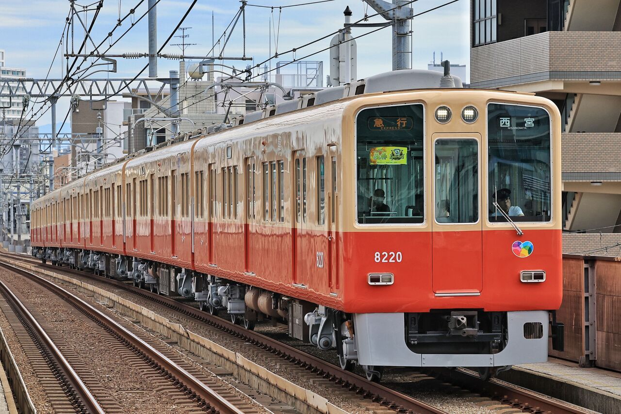 阪神電気鉄道 8000系8219F復活赤胴車「阪神タイガース 