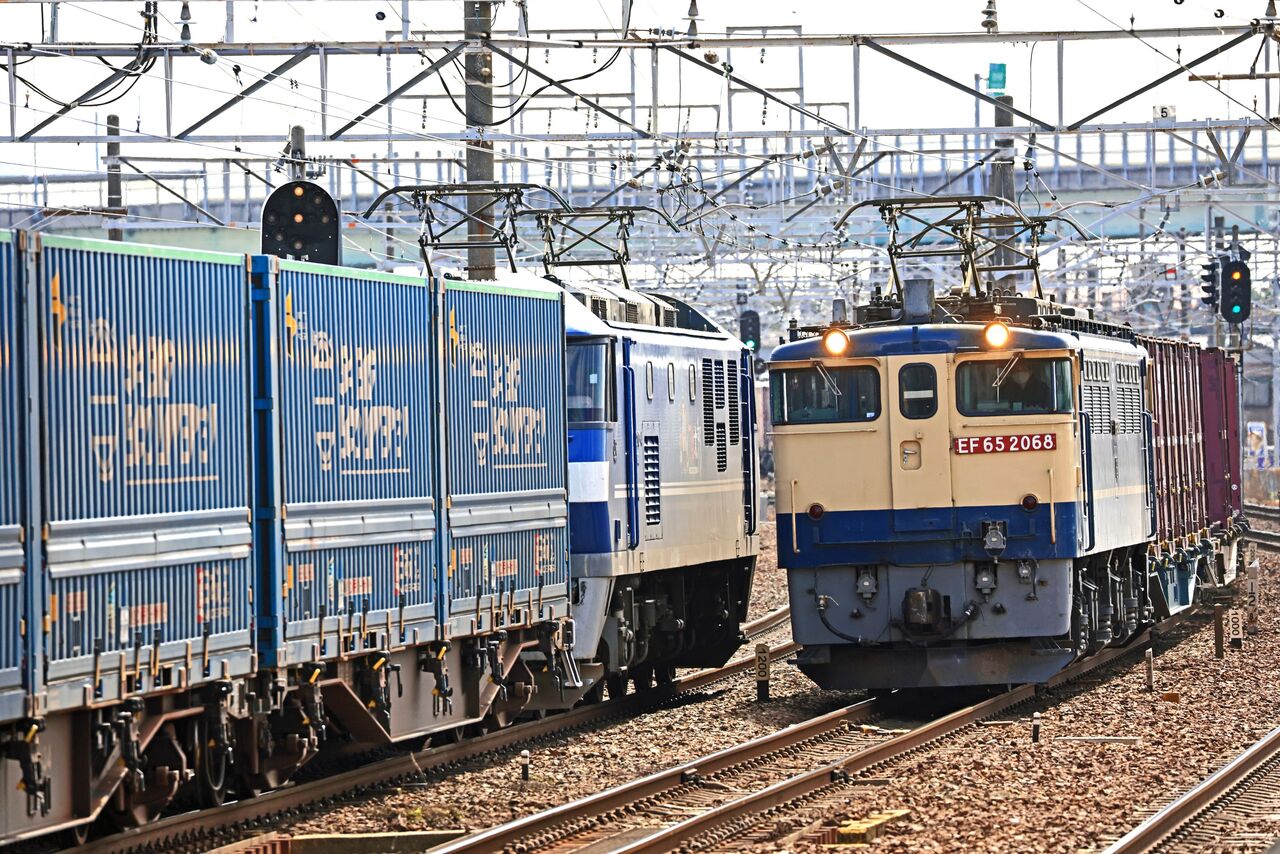 JR貨物 新鶴見機関区所属EF65形2000番台貨物列車 2023年撮影