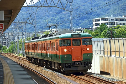 115系300番台　D27編成 岡山の湘南色” 最後の現役115系300番代 D‐26・D‐27編成、2月1日