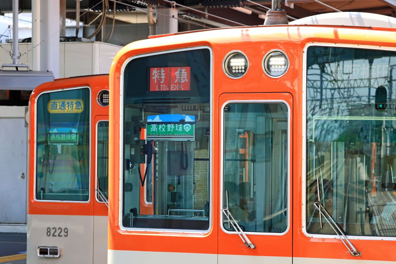阪神電気鉄道 8000系8229F「高校野球」副標掲出編成 : 鐵道
