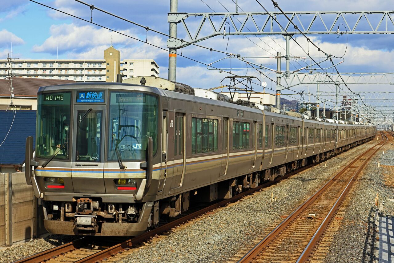 JR西日本 113系7700番台L12編成 地域統一色 吹田