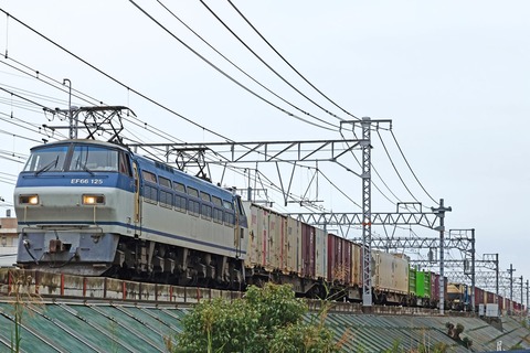 ＪＲ貨物　ＥＦ６６-１２５号機