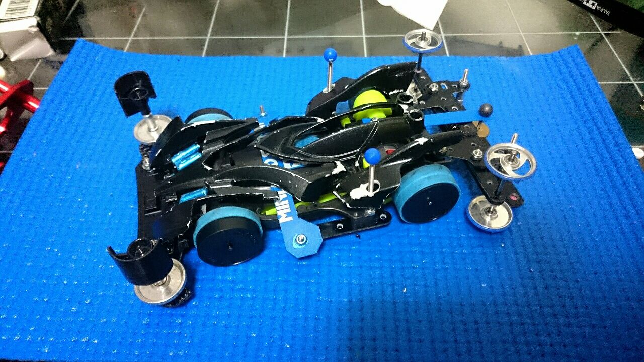 バスターソニックをオータム大会用に改造4 たのしいミニ四駆