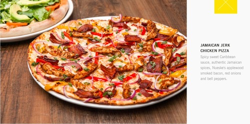 jamaican jerk chicken pizza