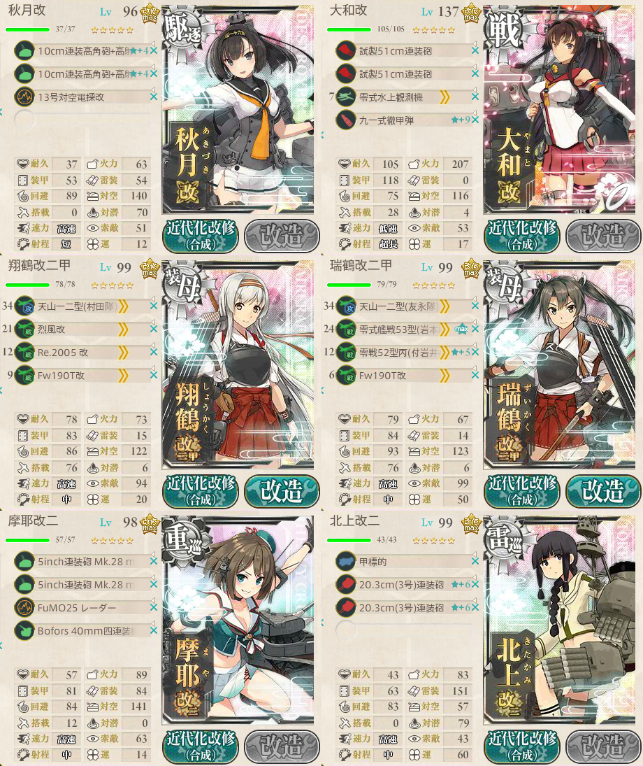 艦これ Eo海域 マンスリー クォータリー出撃任務攻略編成 早くこれになりたい ー早これー