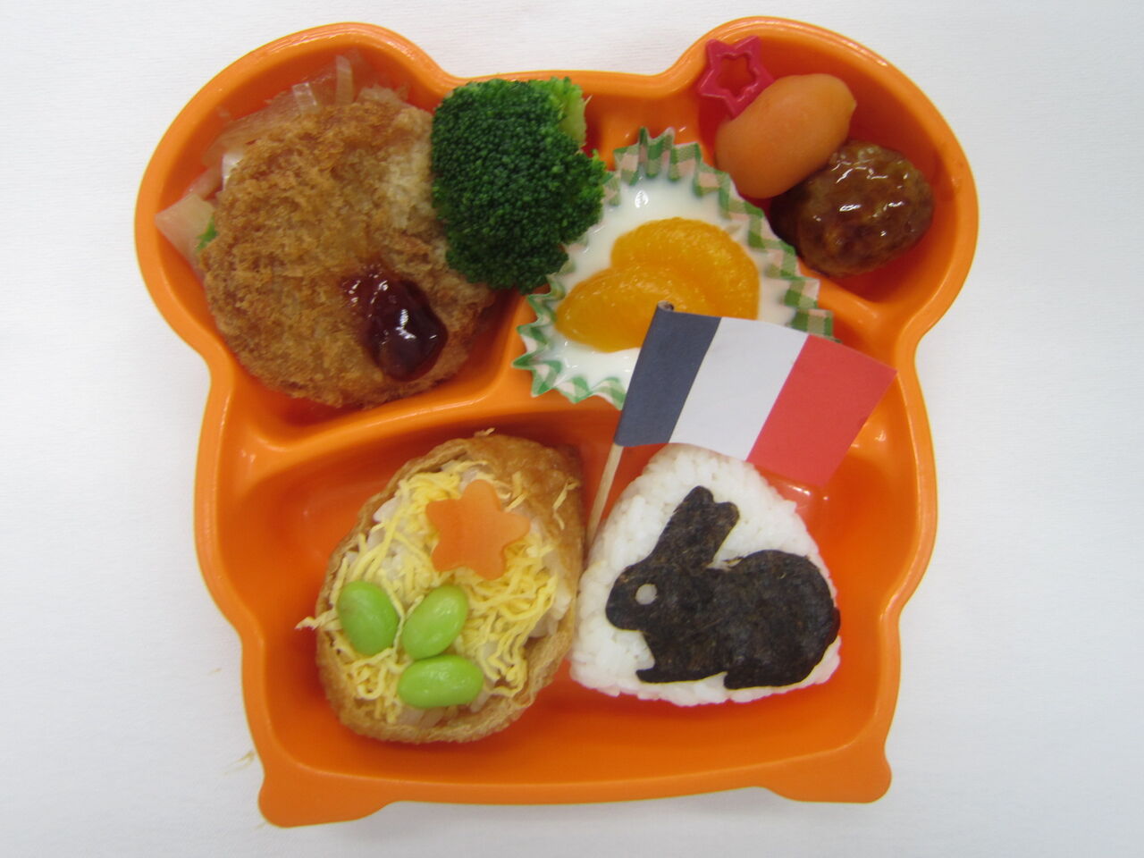 ハムちゃん給食 🍽今日の給食🍽 2025/09/09(火) ミルクパン・牛乳・ハムカツ