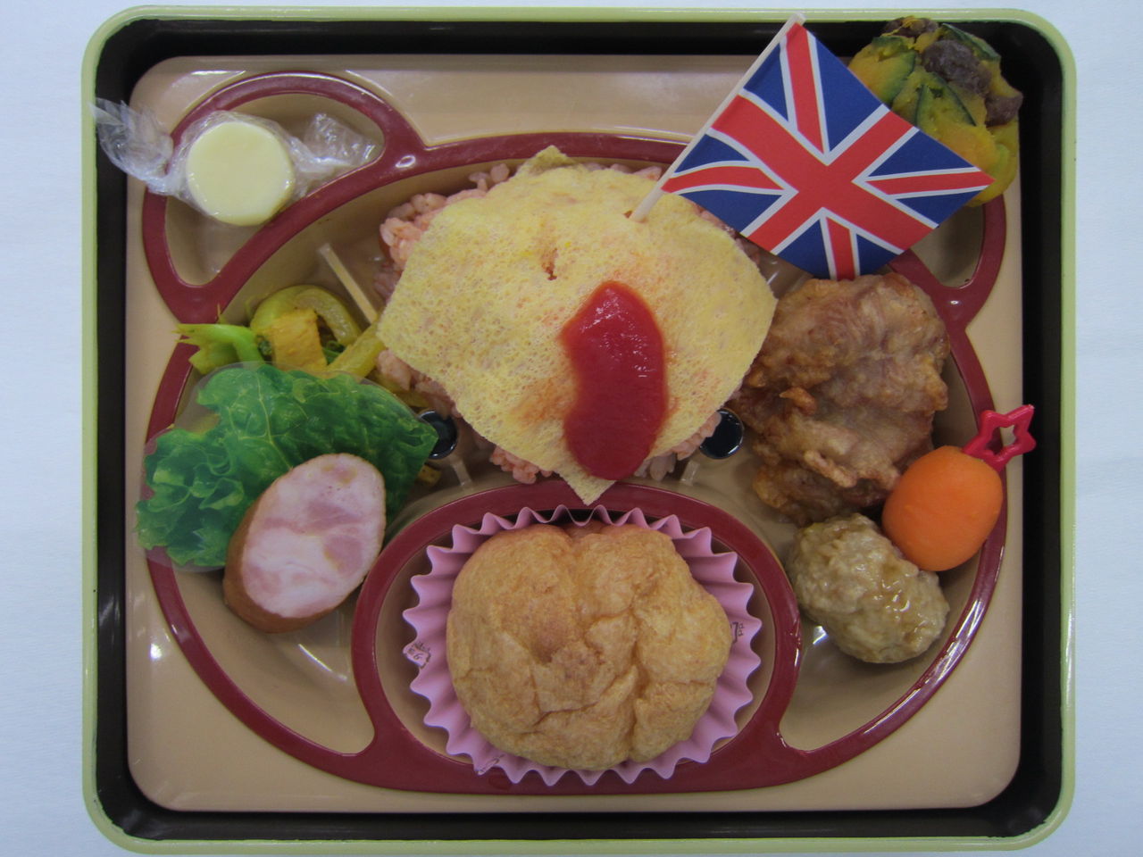 10月のクマさん弁当のメニュー 幼稚園のお弁当