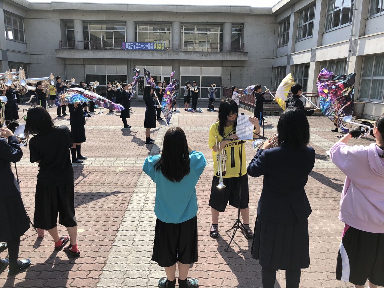 登校日でした 京都明徳高校マーチングバンド部日記