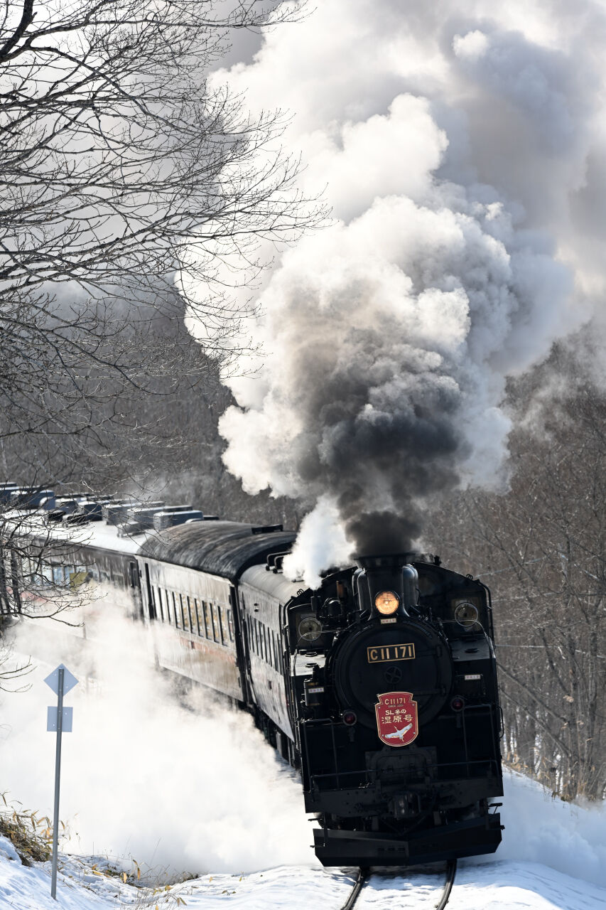 Sl冬の湿原号 釧路湿原駅発車 02 14 新デジカメ鉄道風来記