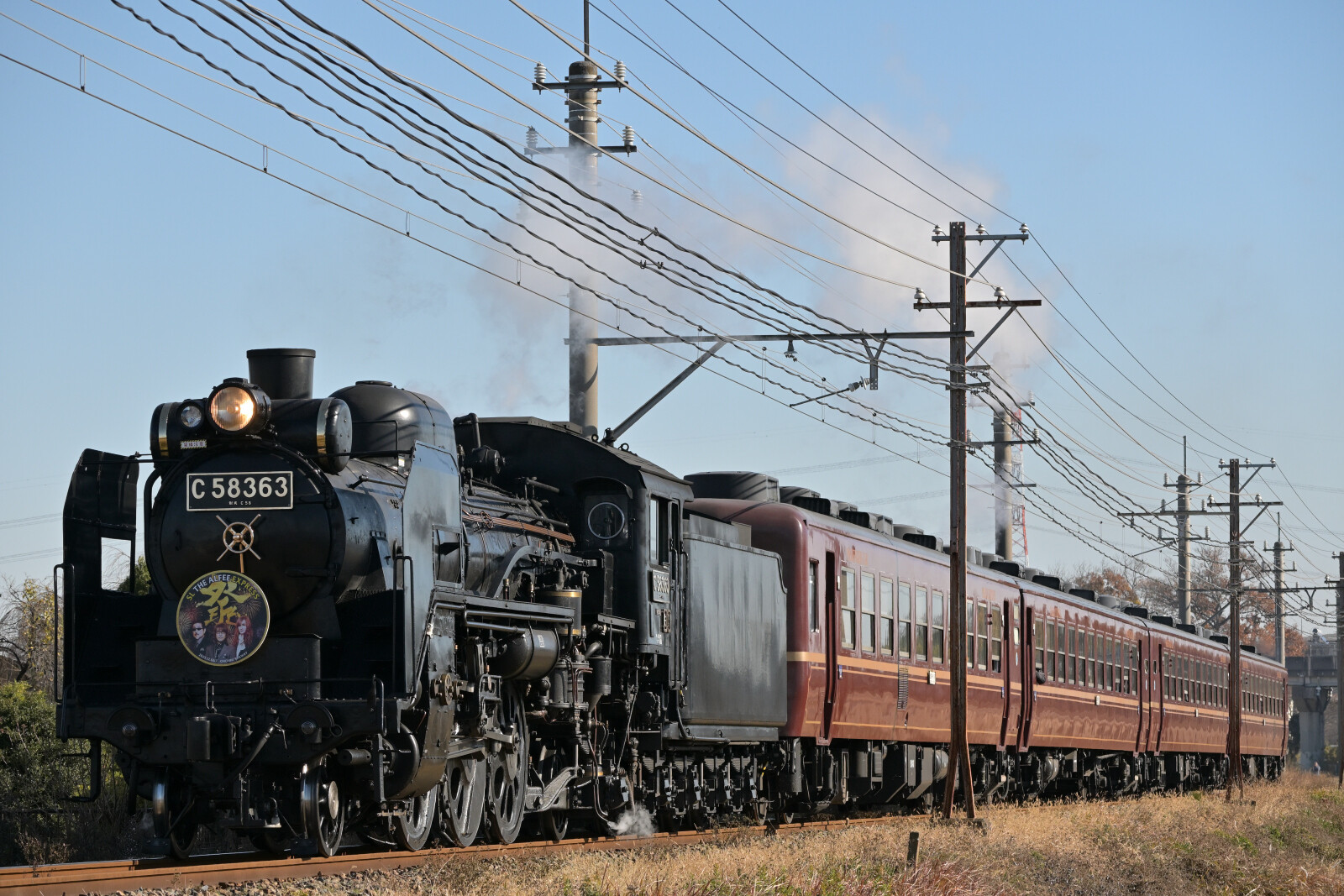 秩父鉄道 SL THE ALFEE EXPRESS 大麻生～明戸 2025/12/07 : 新デジカメ鉄道風来記