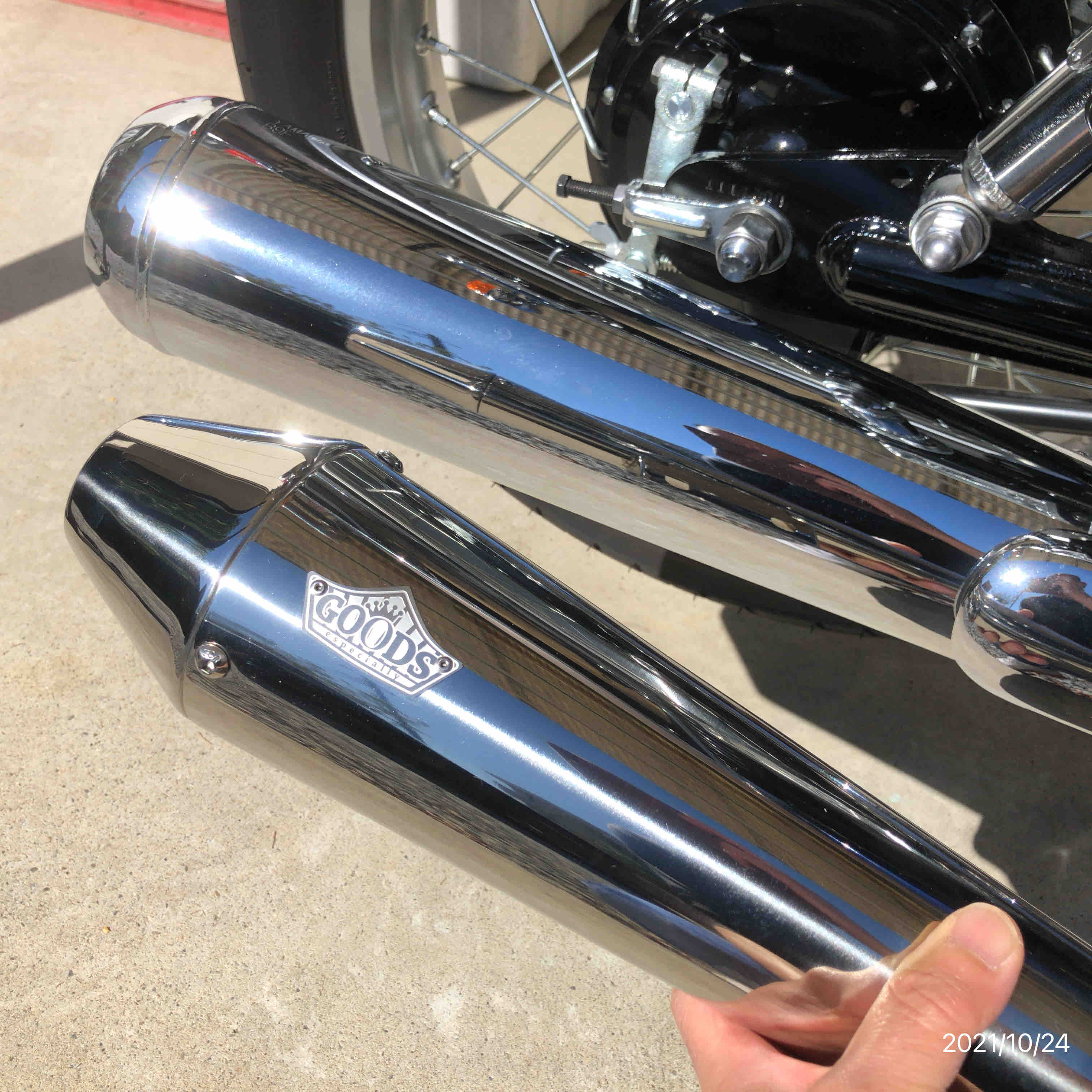 📸SR400ファイナルエディション グッズマフラー交換 ^o 📸SR400ファイナルエディション グッズマフラー交換 ^o