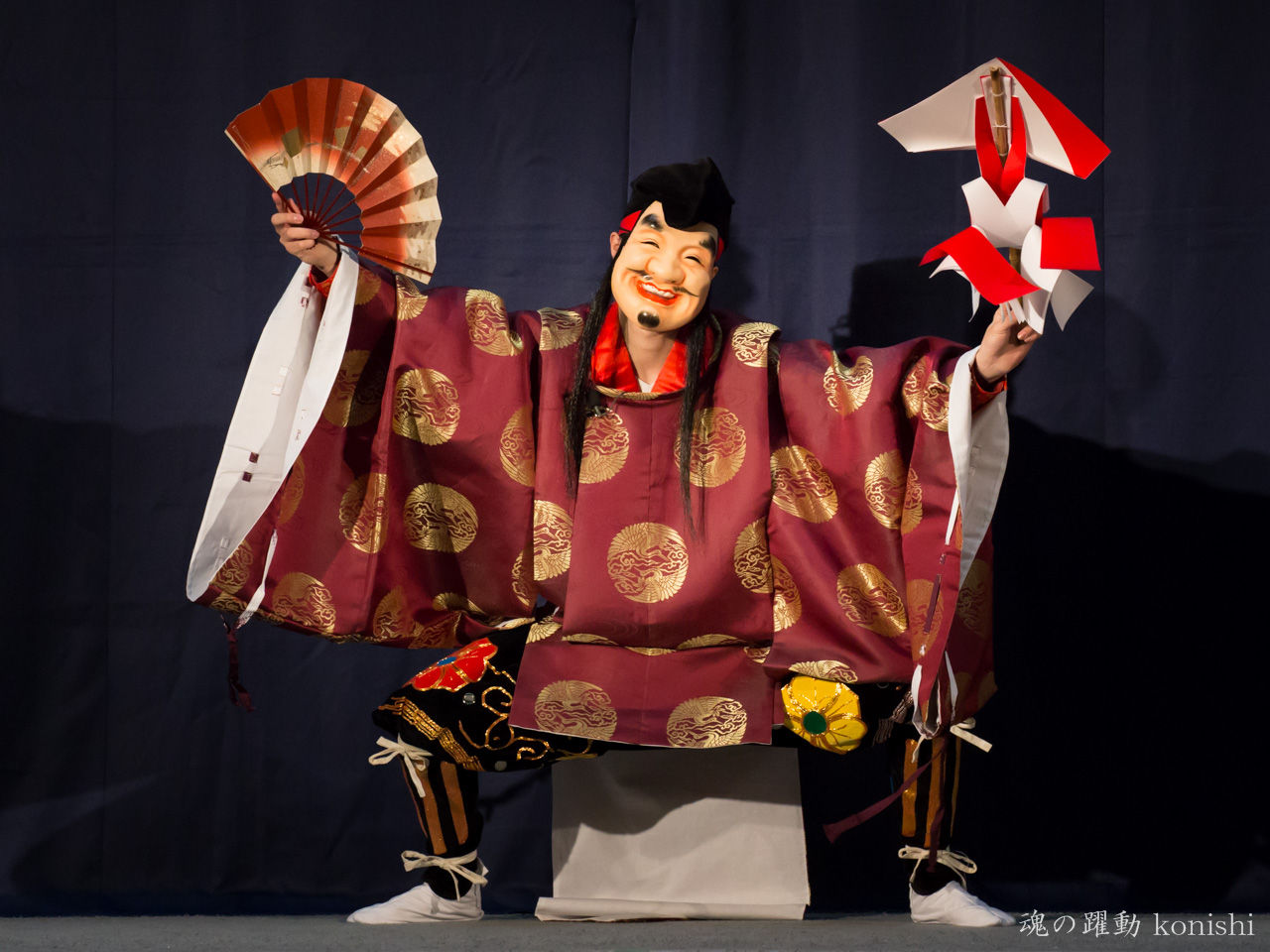石見神楽 恵比寿面 値下げ交渉可 （石見神楽「恵比寿」 - 二子玉川経済 