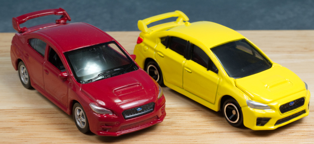 レビュー タカラトミーアーツ食玩 トミカ標識セット5「スバル WRX STI