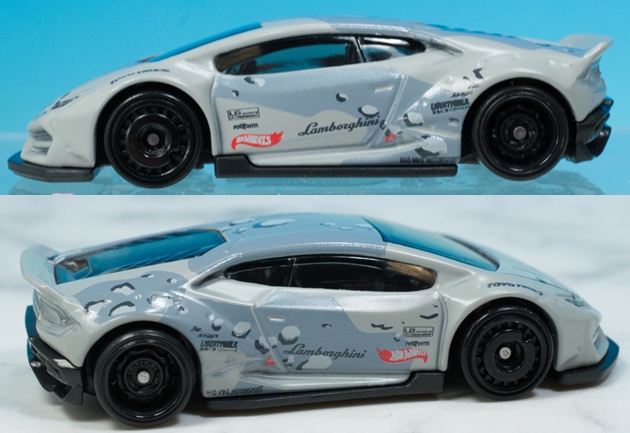 1/64 ミニカーホットウィールLBランボルギーニ ウラカンカスタム開閉可能