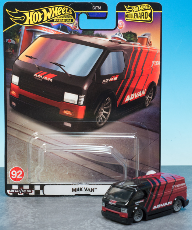 ホットウィール　MBKバン ADVAN YOKOHAMA Hot wheels 2024 Premium Boulevard Advan Yokohama MBK VAN