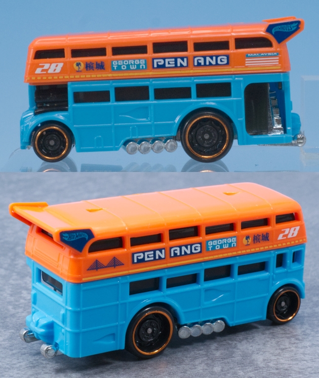 レビュー ホットウィール トラブルデッカー（二階建てバス