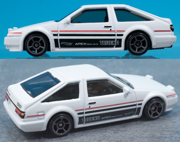 レビュー ホットウィール トヨタAE86スプリンター・トレノ（2022 白