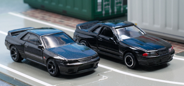 ホットウィール 日産 スカイライン GT-R BNR32 青/黒 日本限定カード