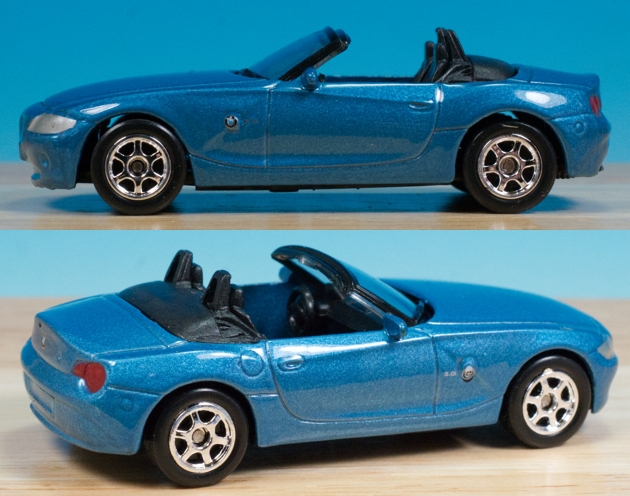 BMW Z4 メタリックブルー 1/18 ミニカー　オープンカー BMW Z4 メタリックブルー 1/18 ミニカー オープンカー - メルカリ