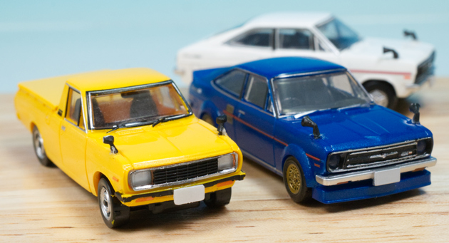 レビュー トイズキャビン カプセルトイ 1/64 ダットサン サニー