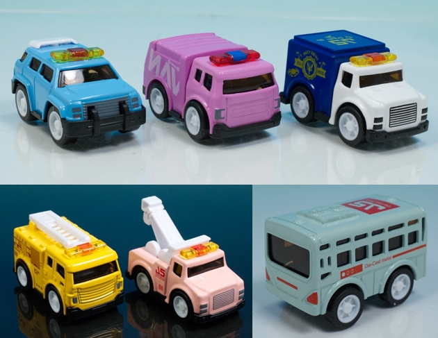 レビュー 100均ダイソー ミニ合金車（デフォルメプルバックカー）2/2 