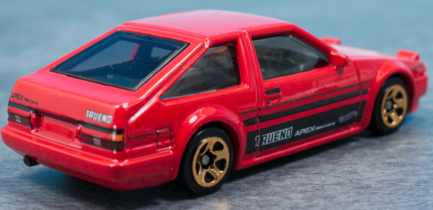レビュー ホットウィール トヨタAE86スプリンター・トレノ（2022 赤