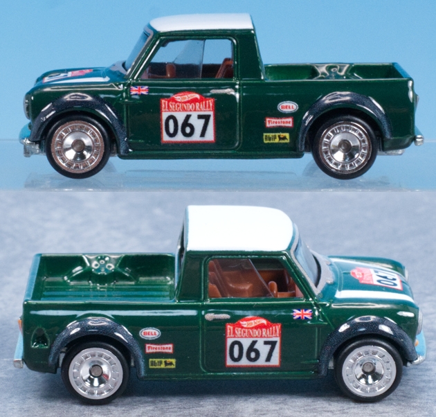 レビュー ホットウィール プレミアム2パック モーリス ミニ/'67