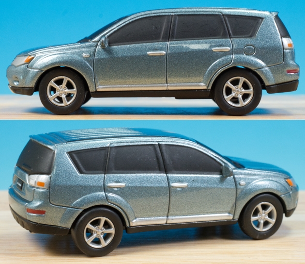 レビュー ノベルティ 1/64 三菱アウトランダー プルバックカー
