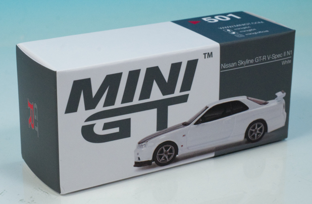 レビュー MINI-GT 1/64 日産スカイラインGT-R R34 VスペックⅡ N1