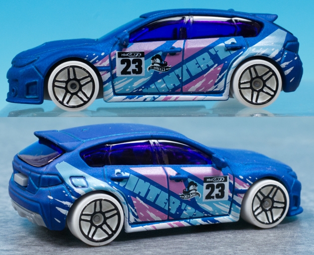 ホットウィールカスタム スバル インプレッサ WRX 深リム☆トミカ改造 ホットウィールカスタム スバル インプレッサ アルミリム☆深