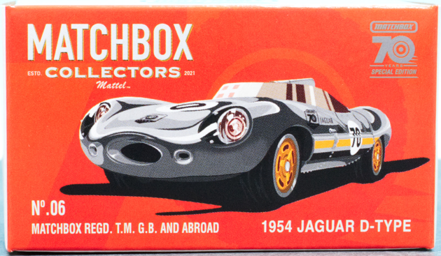 最高品質の マッチボックス レビュー コレクターズ D-TYPE ジャガー 1954 ミニカー