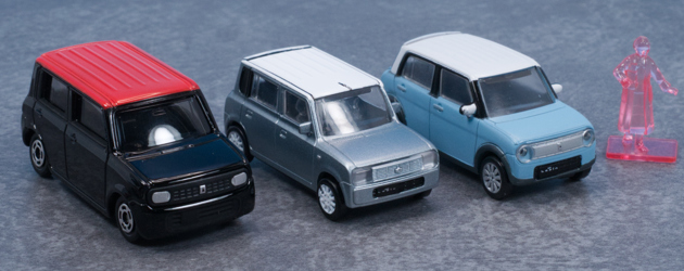 レビュー スタンド・ストーンズ カプセルトイ 1/64PLUS スズキ ラパン