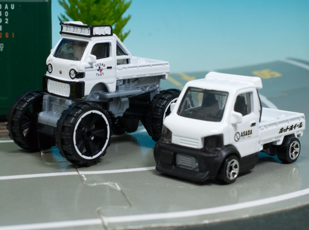 ホットウィール12台セット　ニッサン　マツダ　　　三菱　デコトラ　軽トラ 軽トラのホットウィール「マイティK」Mighty-kのレビュー | 車