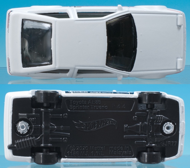 レビュー ホットウィール トヨタAE86スプリンター・トレノ（2022 白