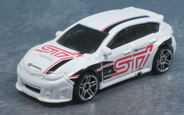 トミカ改造 スバル インプレッサ ウイング 白 深リム ☆ホット