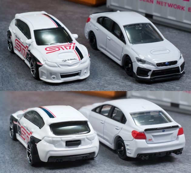 ホットウィールカスタム スバル インプレッサ アルミリム☆深