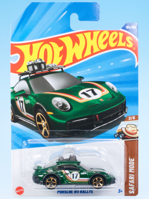〈ホットウィール〉マテル　ポルシェ911 (香港製) PORSCHE 911 ホットウィール マテル ミニカー 16300 HOT WHEELS YELLOW