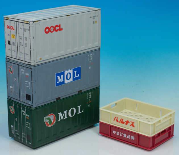 レビュー セリア ミニチュア「ブリックコンテナ 海運」「フード