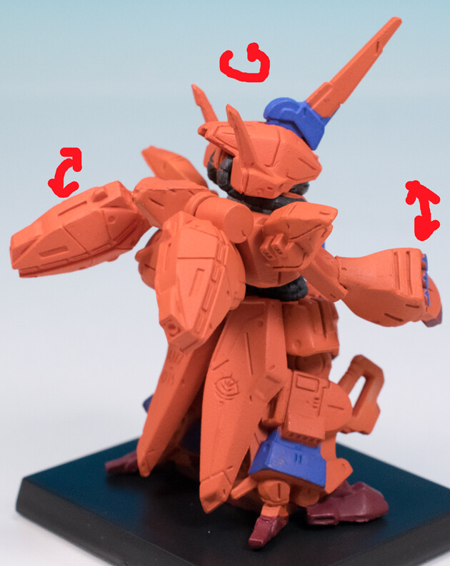 ガンダムコンバージ塗装 ハマーン専用ゲーマルク ガンダムコンバージ