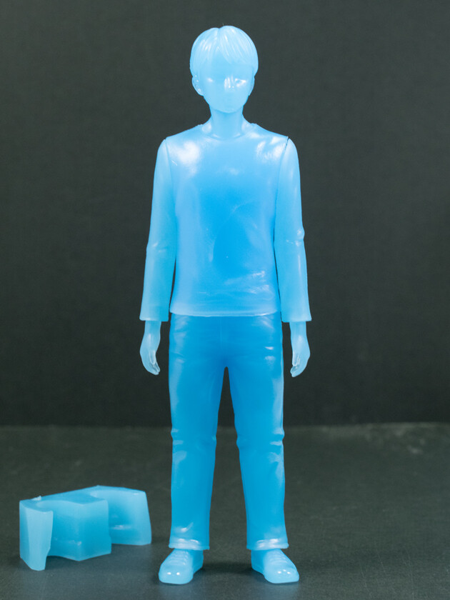 レビュー バンダイ ガシャポン 青白い人 1/12スケールフィギュア