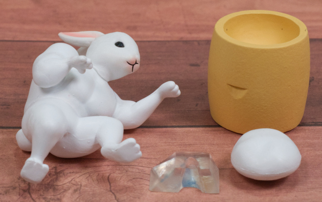 レビュー クオリア カプセルトイ うさぎの餅つきんにく