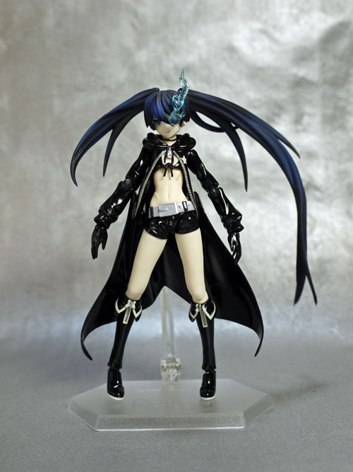 中古 フィギュア ブラック★ロックシューター BRSB同梱 Figma 2012年製 BLK限定版 【719】 ブラック☆ロックシューター イラストレーター huke氏初画集 BLK