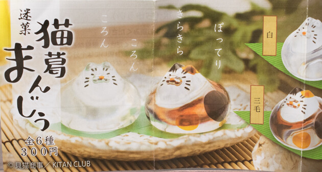 レビュー 奇譚クラブ カプセルトイ「迷菓 猫葛まんじう