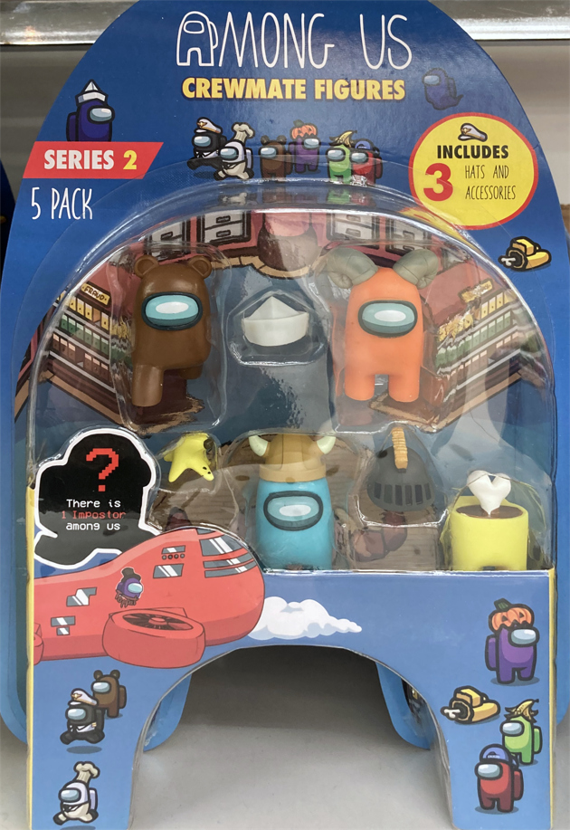 レビュー Among Us（アモングアス）クルーメイトフィギュア 5pack