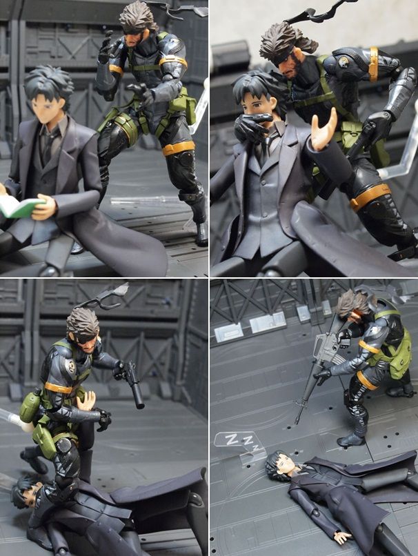 リボルテックヤマグチ　メタルギアソリッド　ピースウォーカー スネークフィギュア リボルテックヤマグチNo.131 メタルギアソリッド ピース