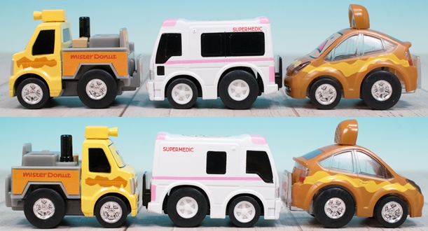 Takara Tomy - 新品同様　チョロQ はたらくくるま ミスド キッズ セット レビュー ミスタードーナツ キッズセット限定 はたらくくるま