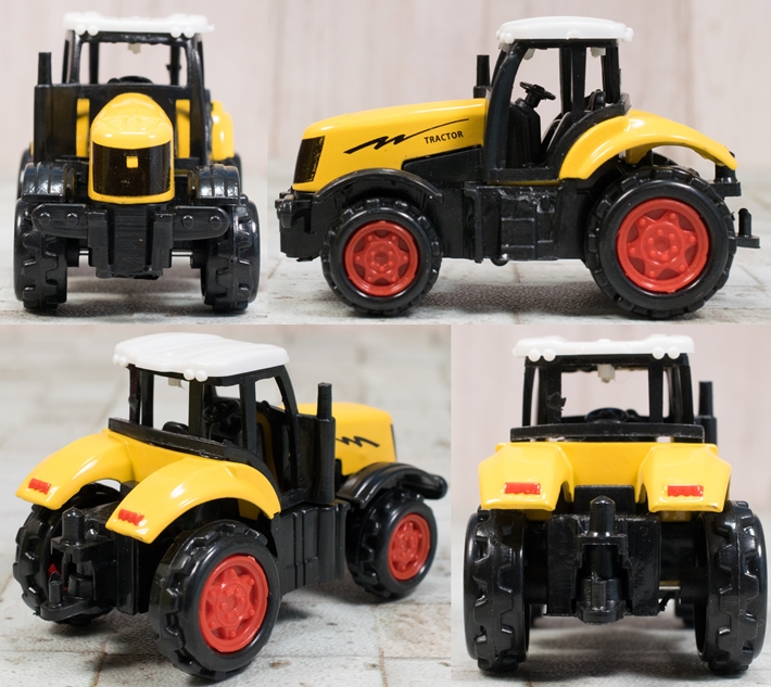 レビュー 100均セリア「トラクター」/トミカ「コンバイン」 : ふぃぎゅる！